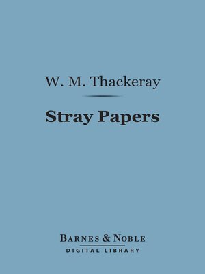 cover image of Stray Papers (Barnes & Noble Digital Library)